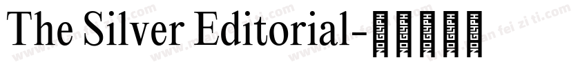 The Silver Editorial字体转换